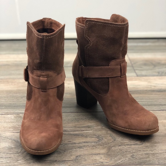 Timberland Shoes - TIMBERLAND leather waterproof heeled ankle boots